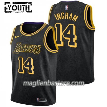Maglia NBA Los Angeles Lakers Brandon Ingram 14 Nike City Edition Swingman - Bambino